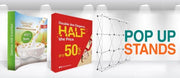Pop Up Display Straight Style with Closed Sides