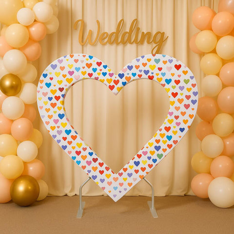 Double Layer Heart Shaped Backdrop