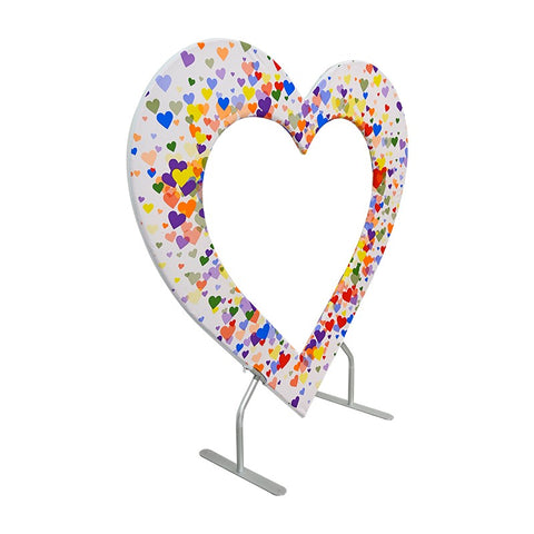Double Layer Heart Shaped Backdrop