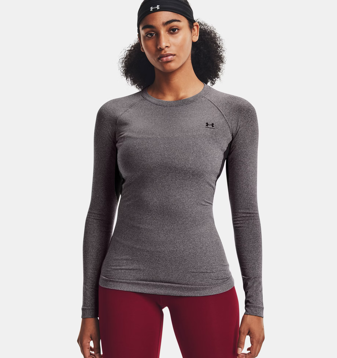 Haut à manches longues de compression ras du cou ColdGear® pour femme