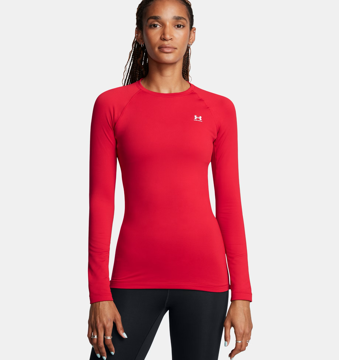 Haut à manches longues de compression ras du cou ColdGear® pour femme