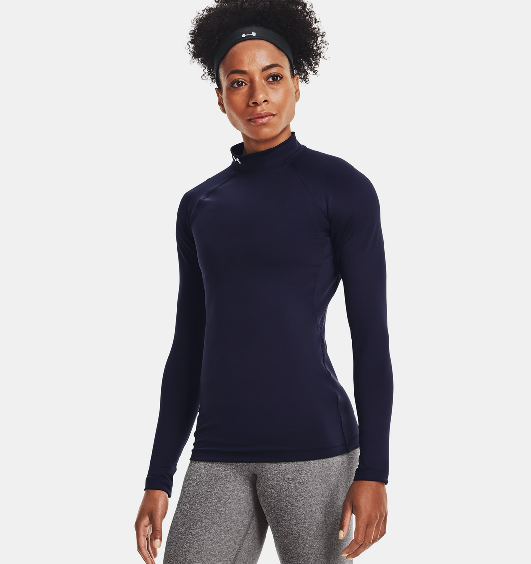 Maillot de corps à col montant et manches longues ColdGear® pour femme