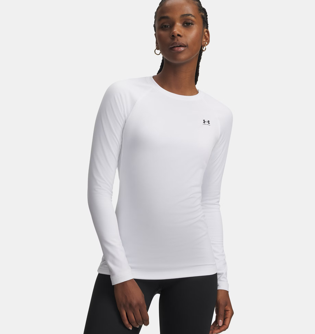 Haut à manches longues de compression ras du cou ColdGear® pour femme