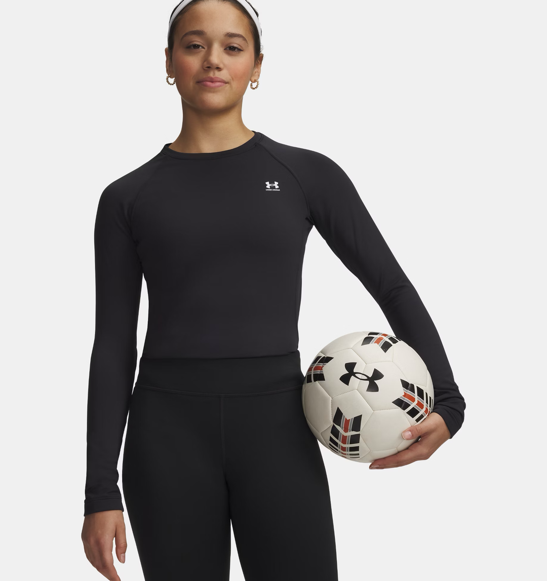 Haut à manches longues de compression ras du cou ColdGear® pour femme