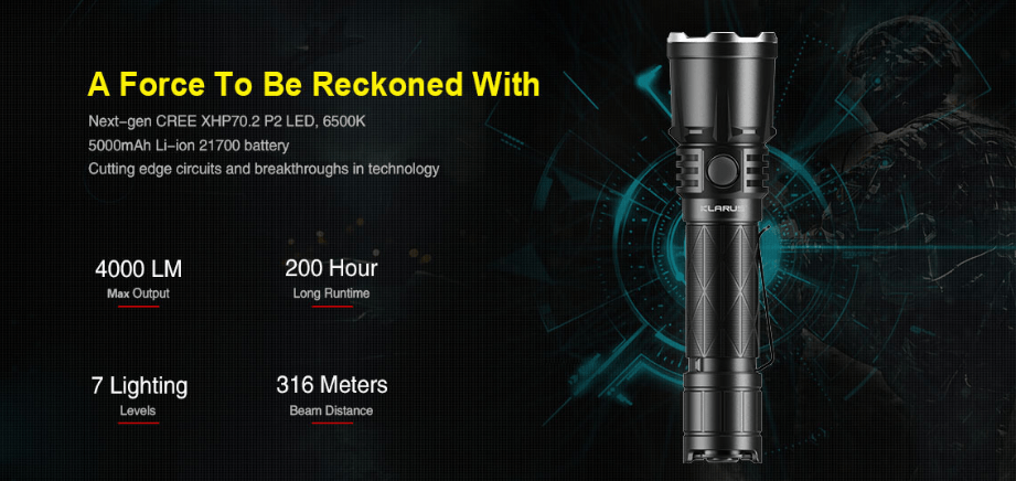 LAMPE DE POCHE XT21X-PRO - 4400 Lumens