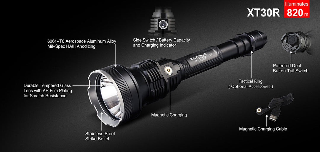 LAMPE DE POCHE XT30R - 1800 Lumens
